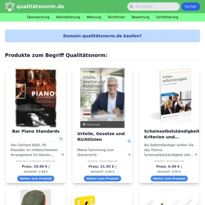 Screenshot qualitätsnorm.de