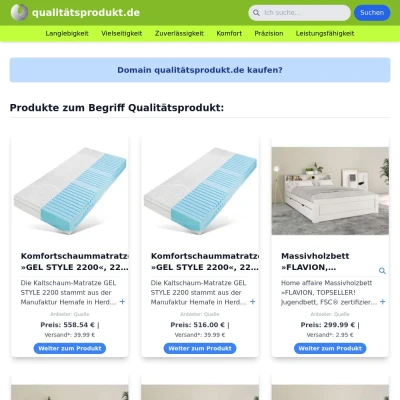 Screenshot qualitätsprodukt.de