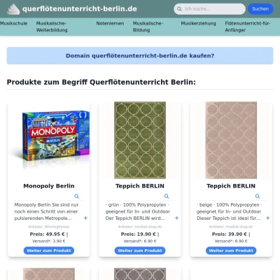 Screenshot querflötenunterricht-berlin.de