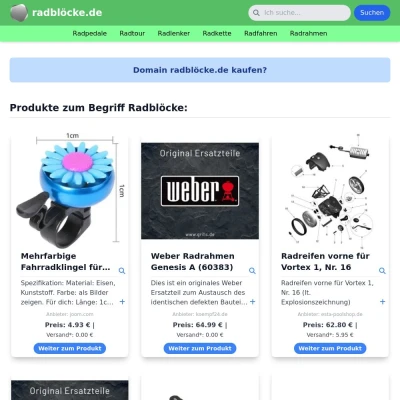 Screenshot radblöcke.de