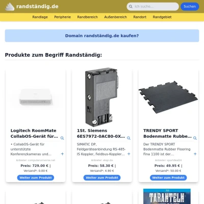 Screenshot randständig.de