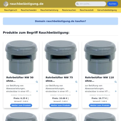 Screenshot rauchbelästigung.de