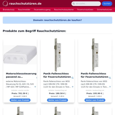 Screenshot rauchschutztüren.de