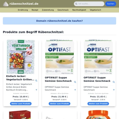 Screenshot rübenschnitzel.de