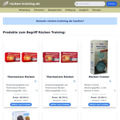 Screenshot rücken-training.de