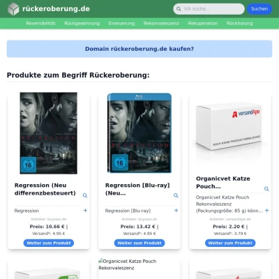 Screenshot rückeroberung.de