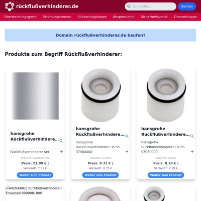Screenshot rückflußverhinderer.de