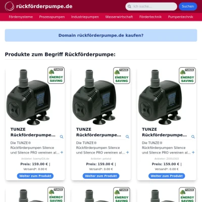 Screenshot rückförderpumpe.de