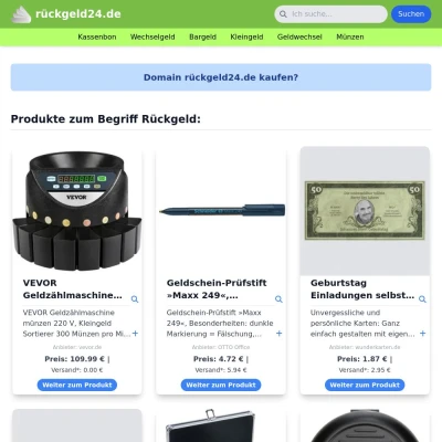 Screenshot rückgeld24.de