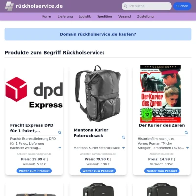 Screenshot rückholservice.de