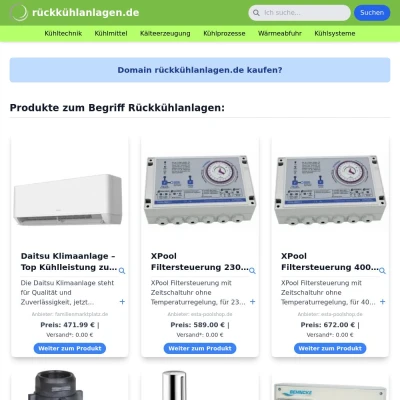 Screenshot rückkühlanlagen.de