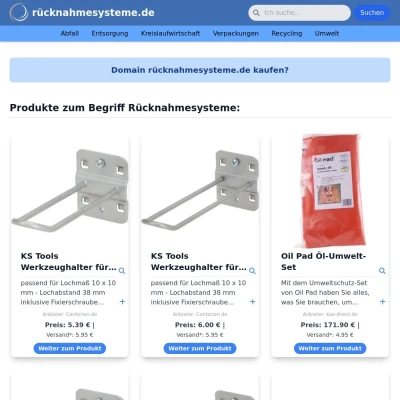 Screenshot rücknahmesysteme.de