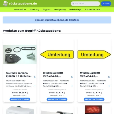 Screenshot rückstauebene.de