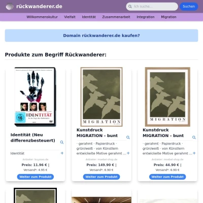 Screenshot rückwanderer.de