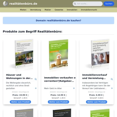 Screenshot realitätenbüro.de