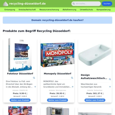 Screenshot recycling-düsseldorf.de