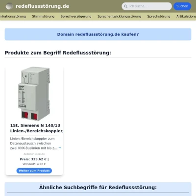 Screenshot redeflussstörung.de