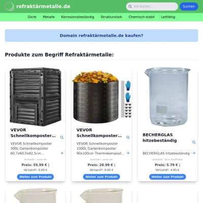 Screenshot refraktärmetalle.de