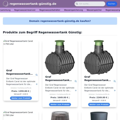 Screenshot regenwassertank-günstig.de