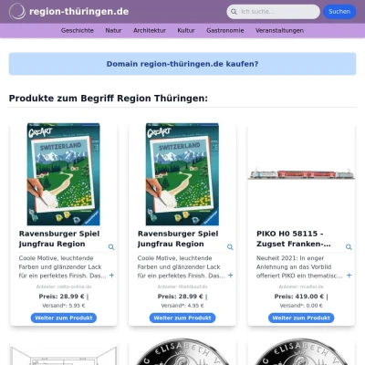 Screenshot region-thüringen.de