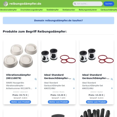 Screenshot reibungsdämpfer.de