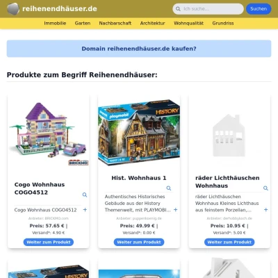 Screenshot reihenendhäuser.de