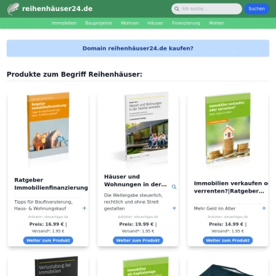 Screenshot reihenhäuser24.de