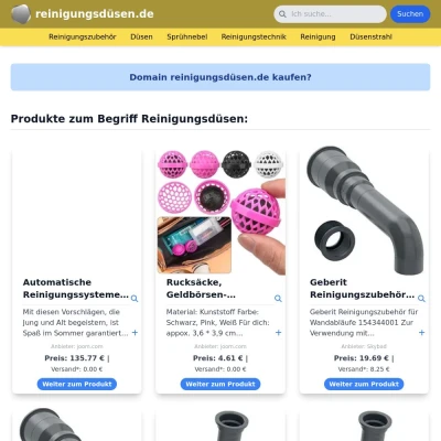 Screenshot reinigungsdüsen.de