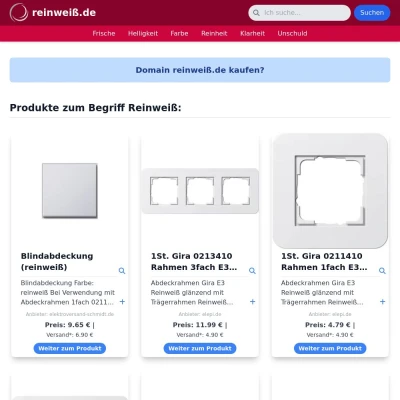 Screenshot reinweiß.de