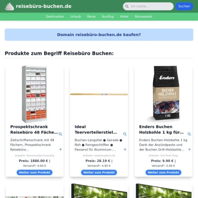 Screenshot reisebüro-buchen.de