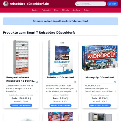 Screenshot reisebüro-düsseldorf.de