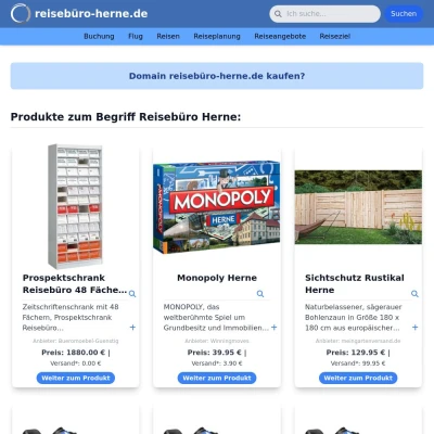 Screenshot reisebüro-herne.de