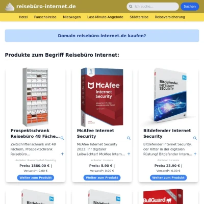 Screenshot reisebüro-internet.de