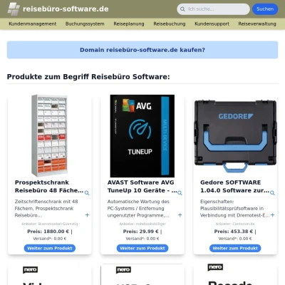 Screenshot reisebüro-software.de