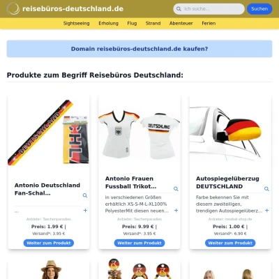 Screenshot reisebüros-deutschland.de