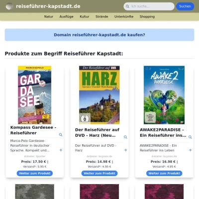 Screenshot reiseführer-kapstadt.de