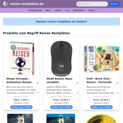 Screenshot reisen-restplätze.de