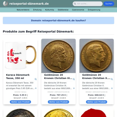 Screenshot reiseportal-dänemark.de