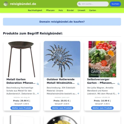 Screenshot reisigbündel.de