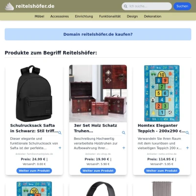 Screenshot reitelshöfer.de