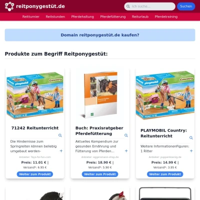 Screenshot reitponygestüt.de