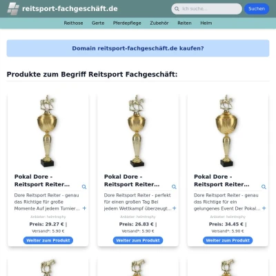 Screenshot reitsport-fachgeschäft.de