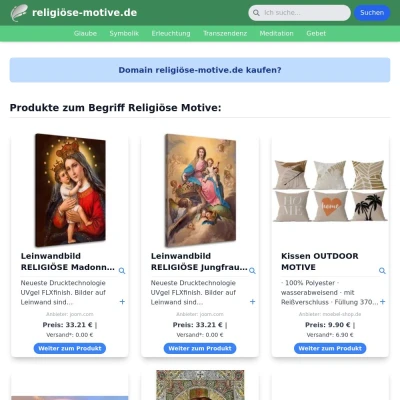 Screenshot religiöse-motive.de