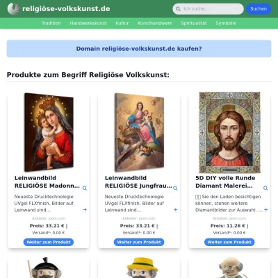 Screenshot religiöse-volkskunst.de