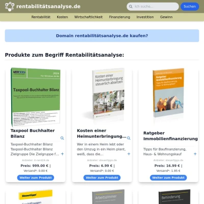 Screenshot rentabilitätsanalyse.de