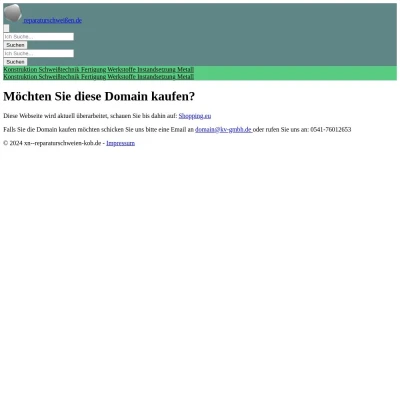 Screenshot reparaturschweißen.de