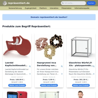 Screenshot repräsentiert.de