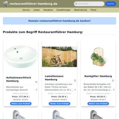 Screenshot restaurantführer-hamburg.de