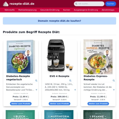 Screenshot rezepte-diät.de