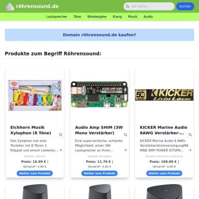 Screenshot röhrensound.de